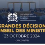 Conseil des ministres Bénin grandes décisions