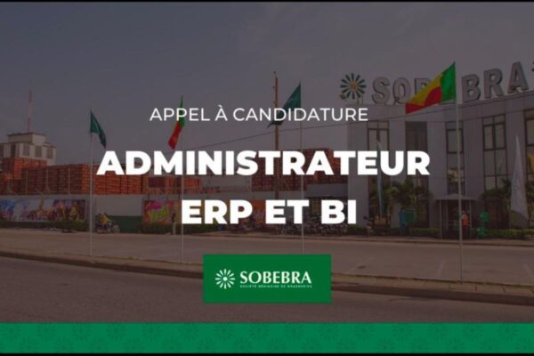 Bénin SOBEBRA recrute administrateur