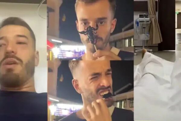 Défi TikTok : un homme hospitalisé après avoir mangé un scorpion rôti