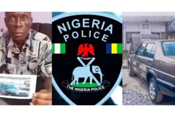 Nigeria voiture volée véhicule de patrouille police